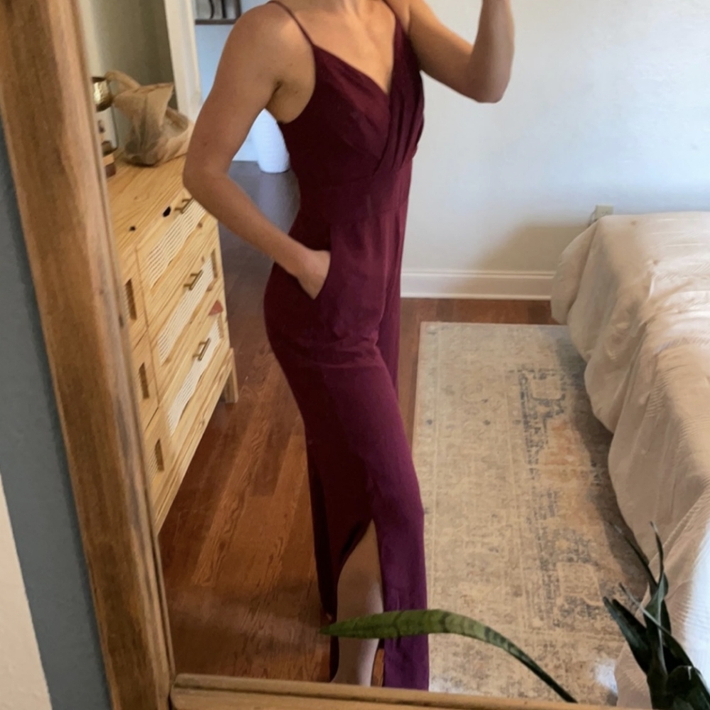 Lulus Slit Leg Jumpsuit